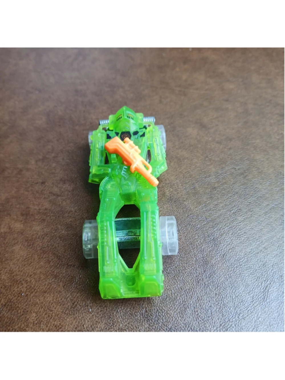 VTG 1989 Hot Wheels Street Beasts Zombot Green Orange Robot Transformer Type